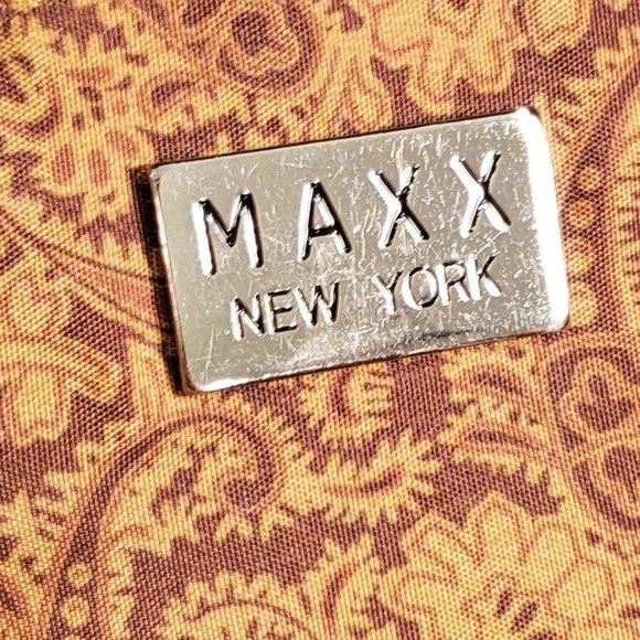 Maxx New York Handbag Black Leather Studded Clutch Purse Shoulder Bag - Picture 10 of 10